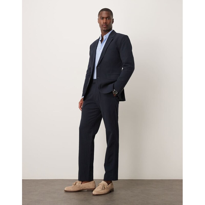 Abercrombie & Fitch Abercombie & Fitch classic seersucker suit trouser 105985763