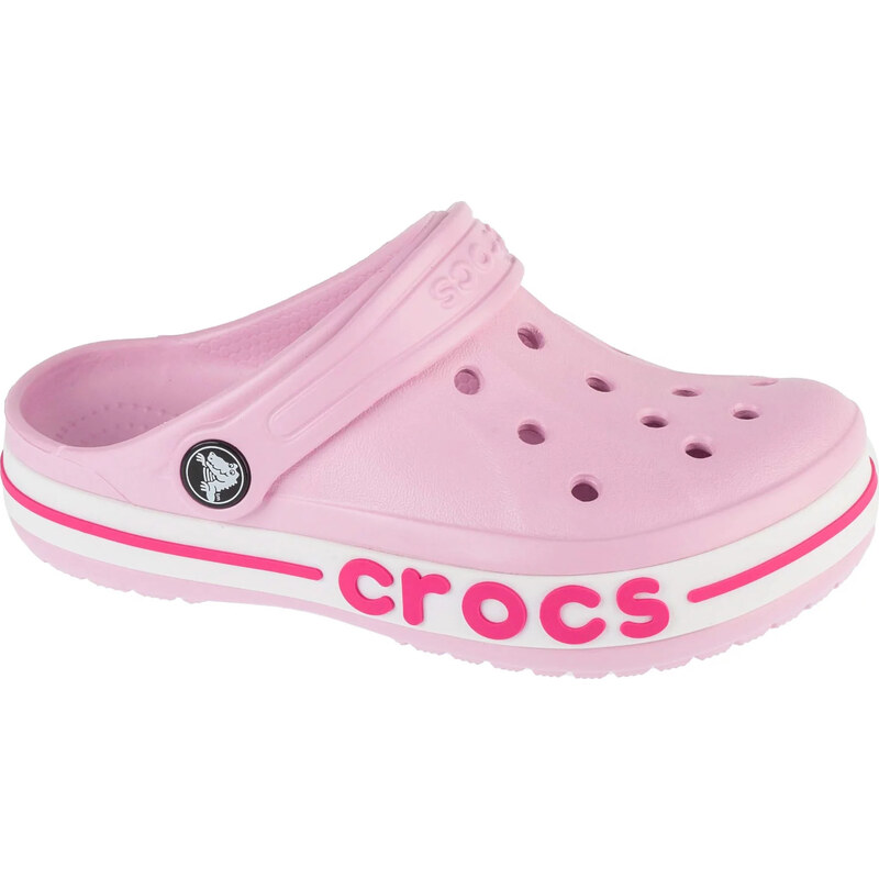 Světle růžové dětské nazouváky Crocs Bayaband Kids Clog 207019
