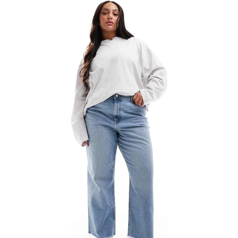 ASOS Curve ASOS DESIGN Curve ankle grazer comfort stretch straight leg 106705050