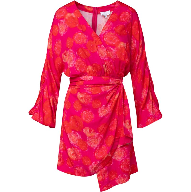 Laurella Koktejlové šaty pink / fuchsiová / červená