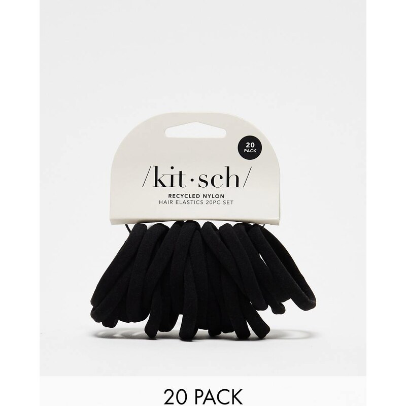 Kitsch Nylon Elastics 20 Pack - Black 84177165