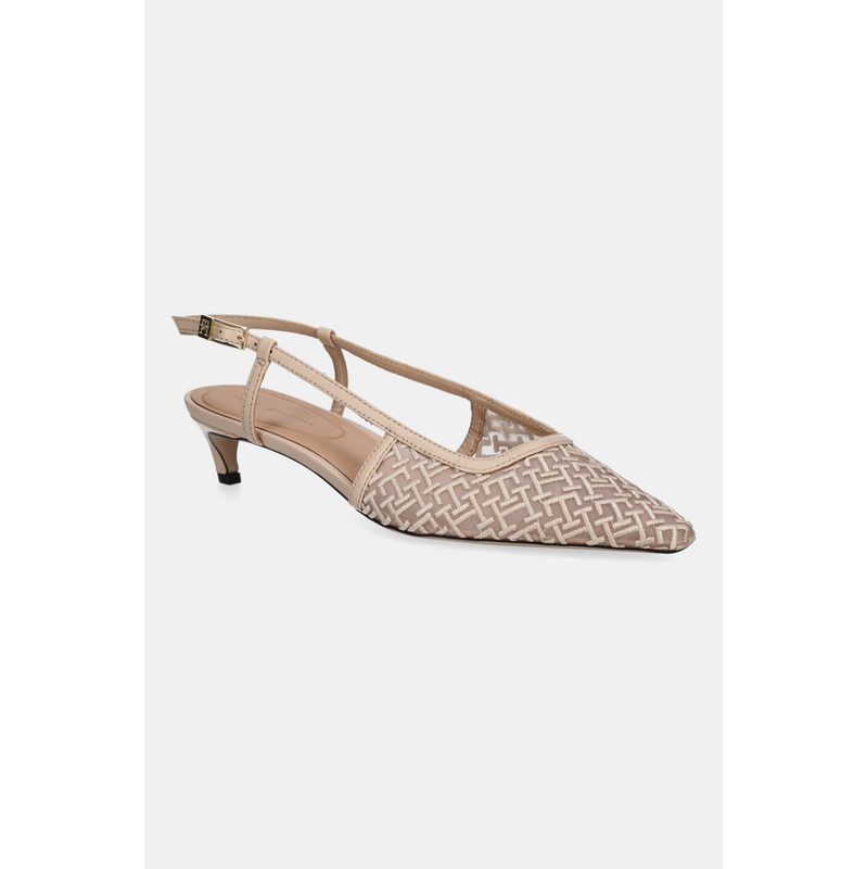 Lodičky Tommy Hilfiger MONO SQUARED TOE KITTEN SLINGB 106013037