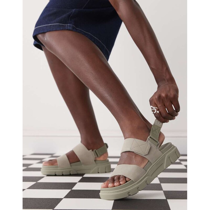 Timberland Greyfield sandals in grey suede