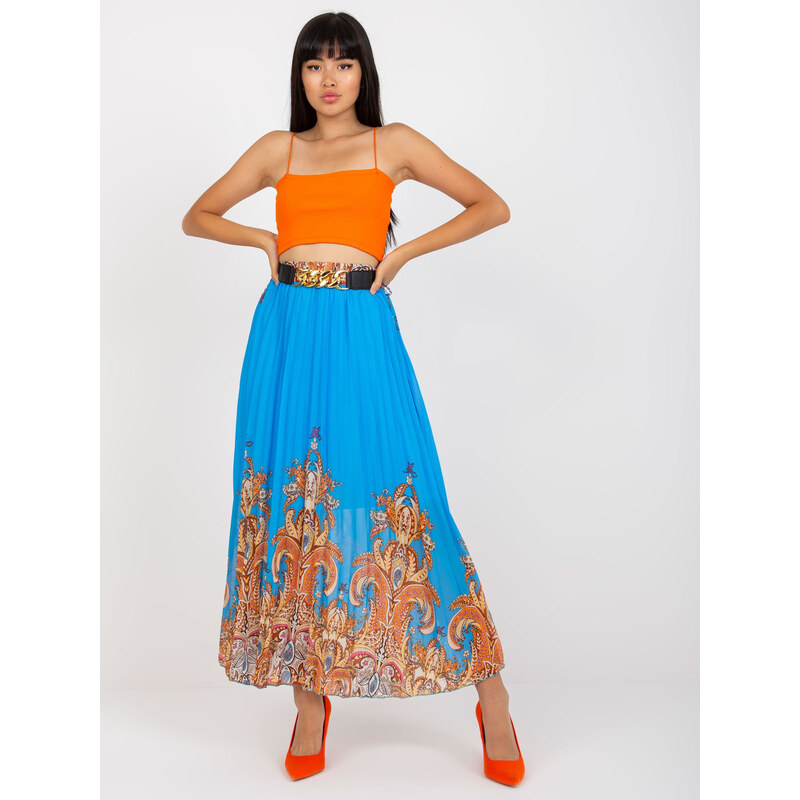 ITALY MODA Spódnica-DHJ-SD-10620B.43-niebieski