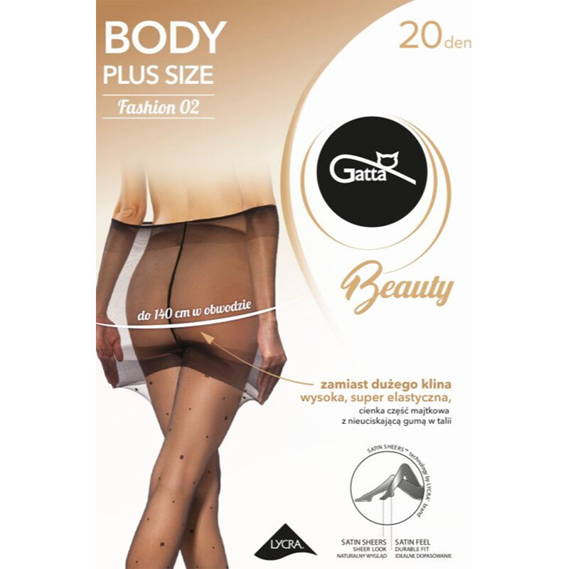 Silonkové punčocháče Gatta Body Plus Size 02