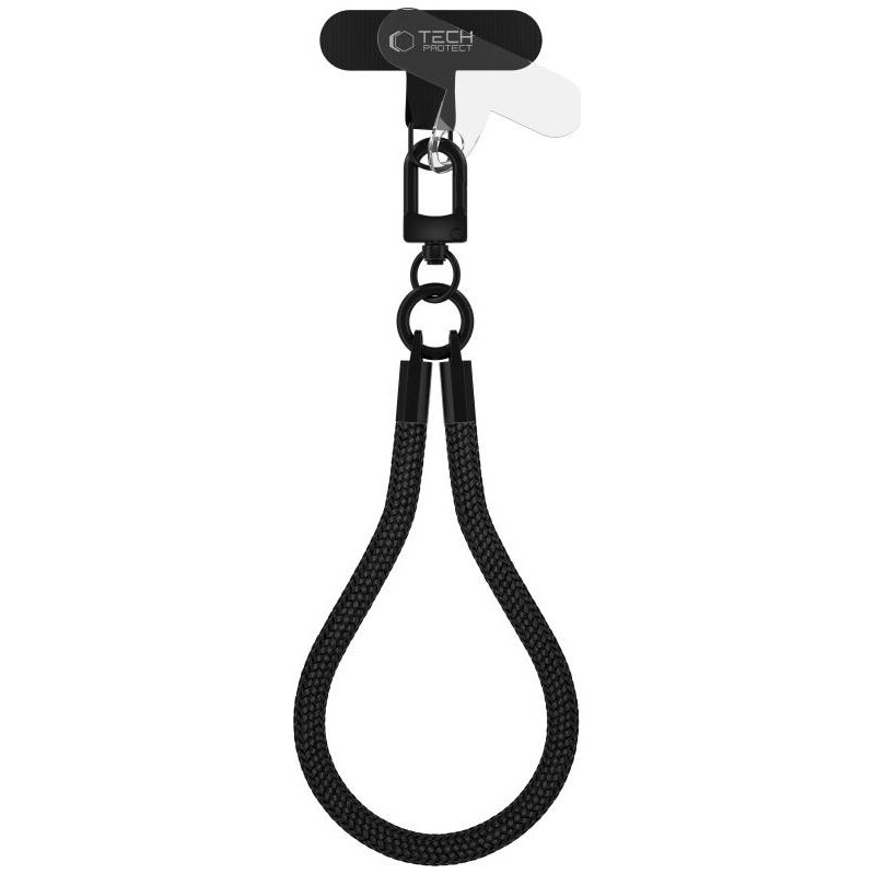 Šňůrka na krk a zápěstí Tech Protect C3S černá/černá 106002112