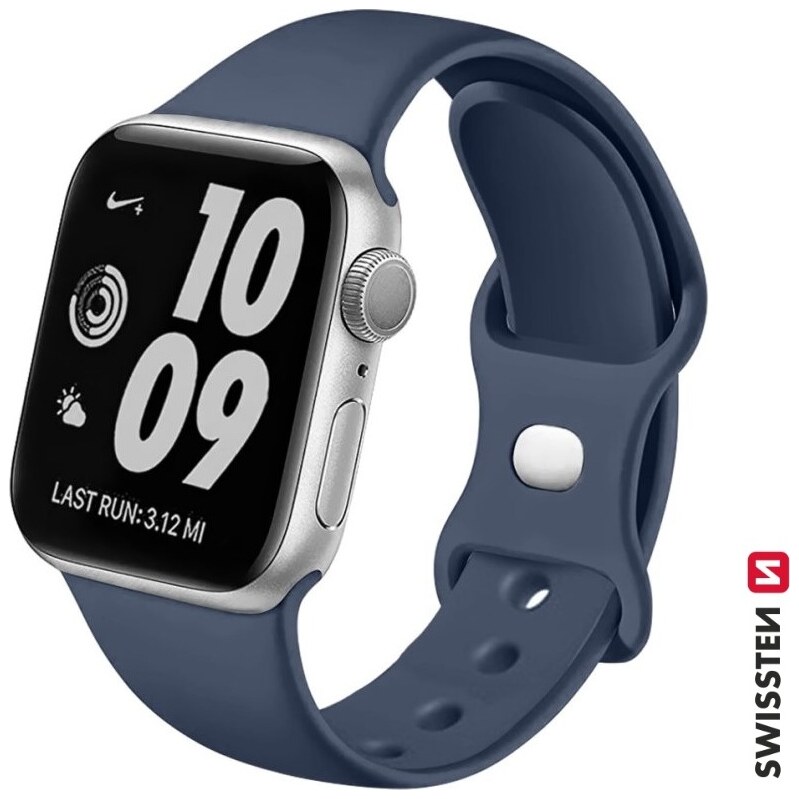 SWISSTEN ŘEMÍNEK PRO APPLE WATCH SILIKONOVÝ 42 / 44 / 45 / 49 mm