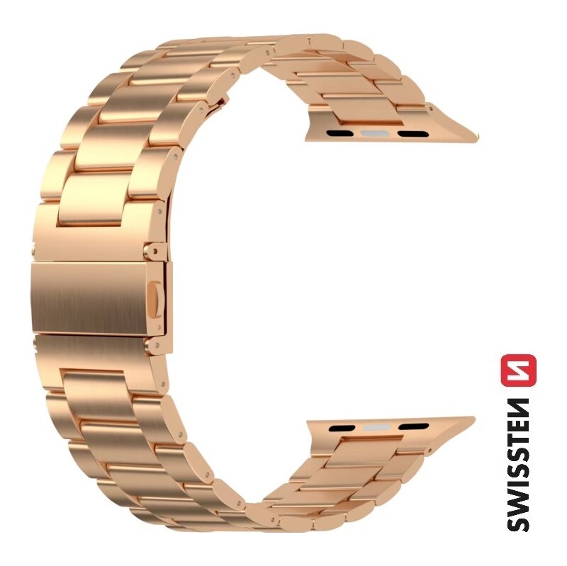 SWISSTEN ŘEMÍNEK PRO APPLE WATCH KOVOVÝ 42 / 44 / 45 / 49 mm