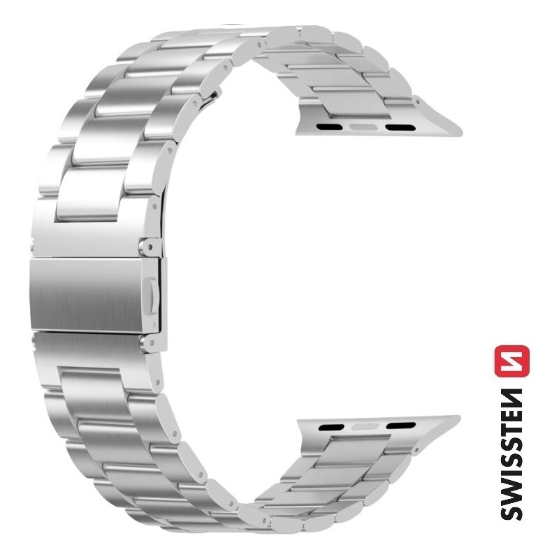 SWISSTEN ŘEMÍNEK PRO APPLE WATCH KOVOVÝ 42 / 44 / 45 / 49 mm