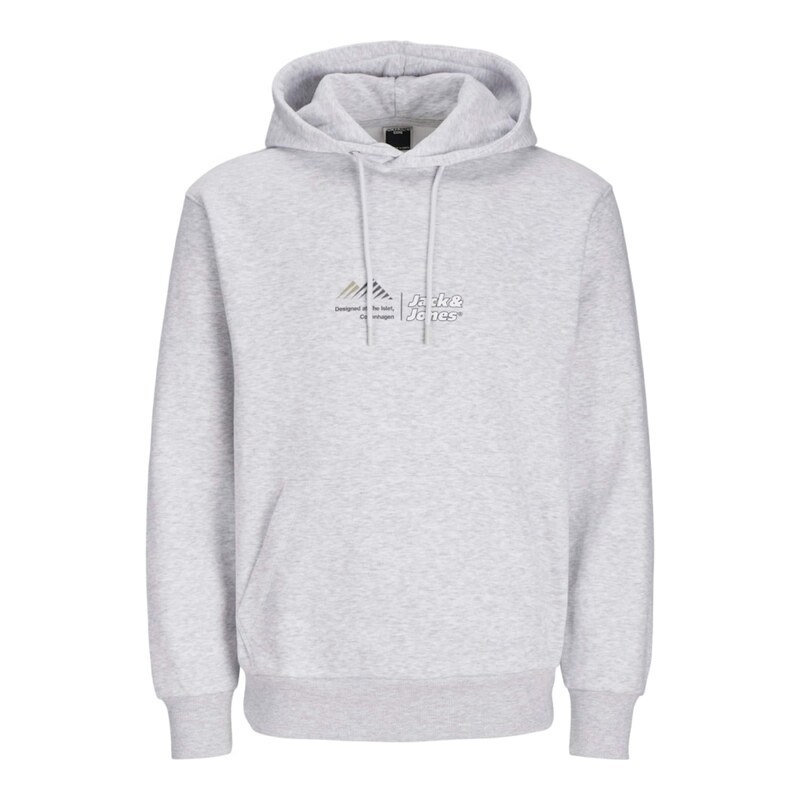 JACK & JONES Mikina JCOLima světle šedá / tmavě šedá / bílá