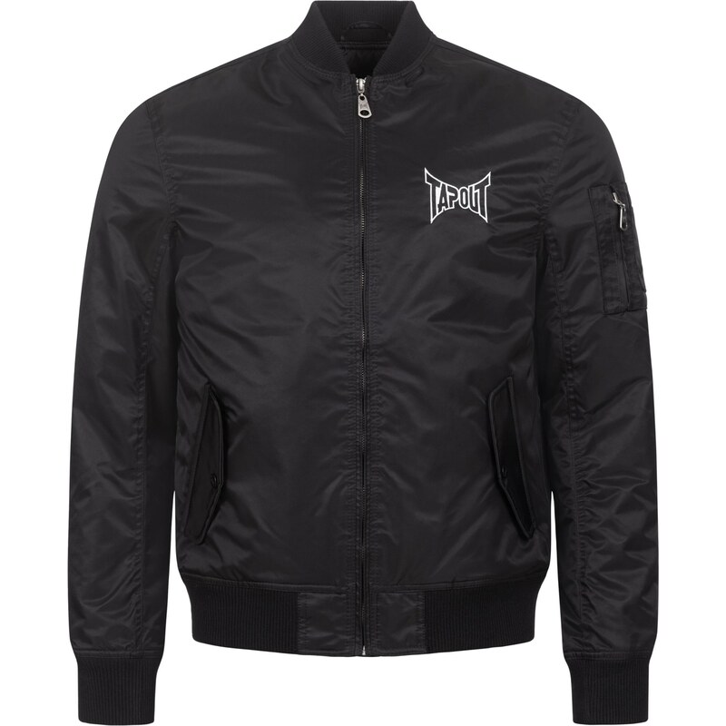 Tapout Přechodná bunda Chashiers černá / bílá