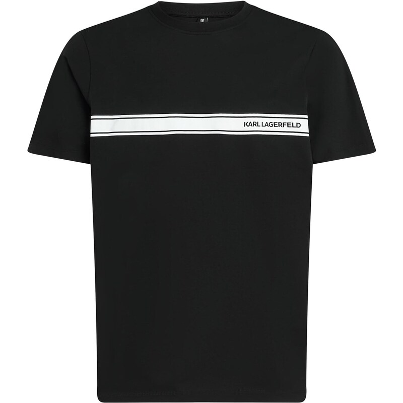 Karl Lagerfeld Tričko černá / offwhite