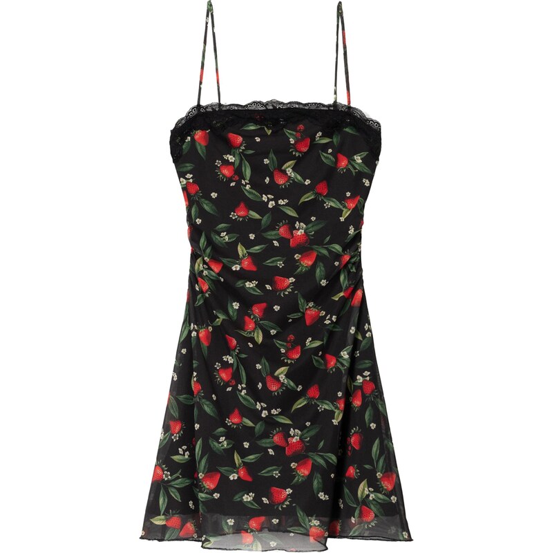 Bershka Overal zelená / červená / černá / bílá