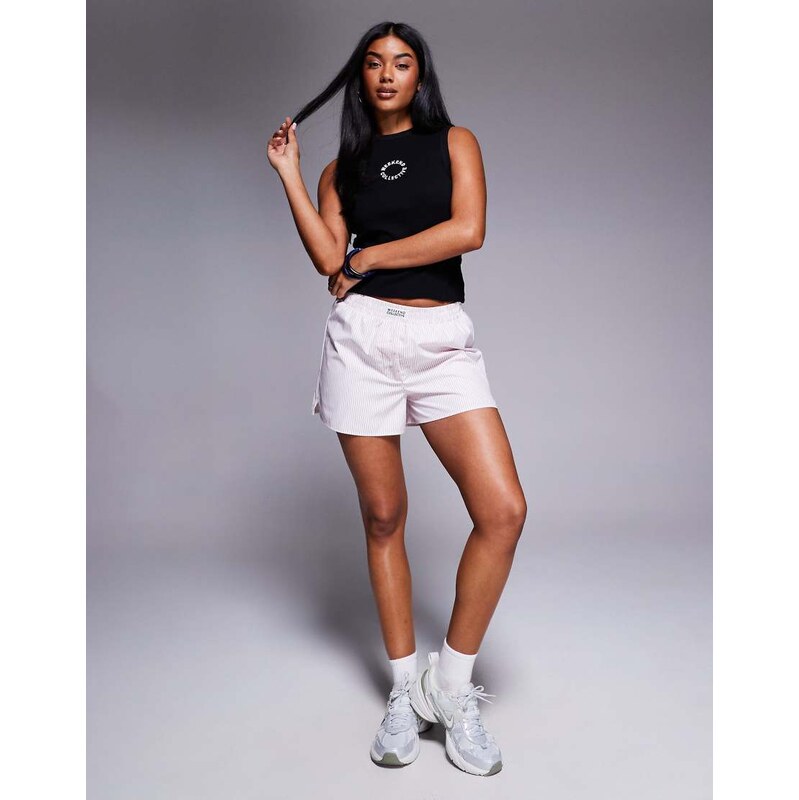 ASOS Weekend Collective Weekend Collective woven short in red and 115511281