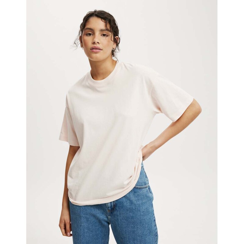 Cotton On The boxy oversized tee in pink 106050963