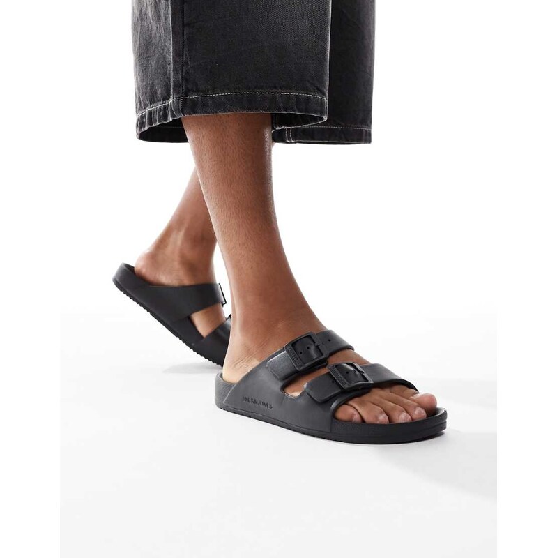 Jack & Jones strap sandal in black
