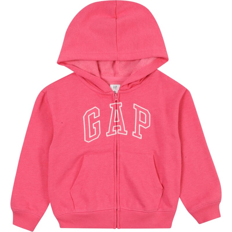 GAP Mikina HERITAGE pink / bílá