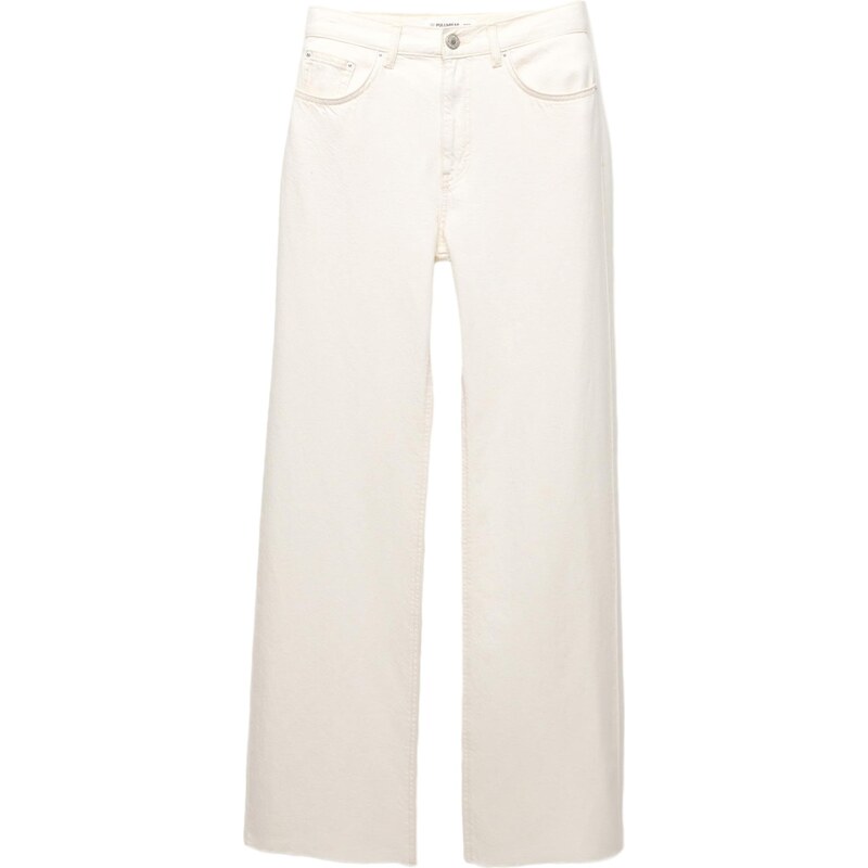 Pull&Bear Džíny bílá džínovina