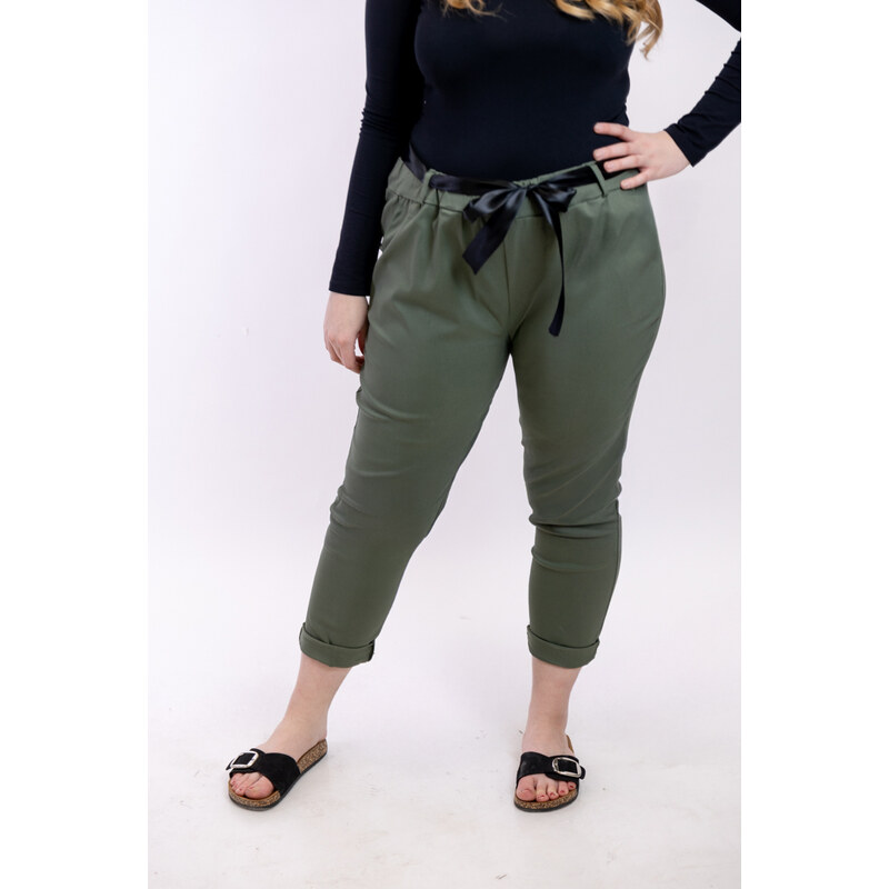 Italy fashion Kalhoty BUGGY Barva: Khaki, Velikost: UNI: XL-4XL