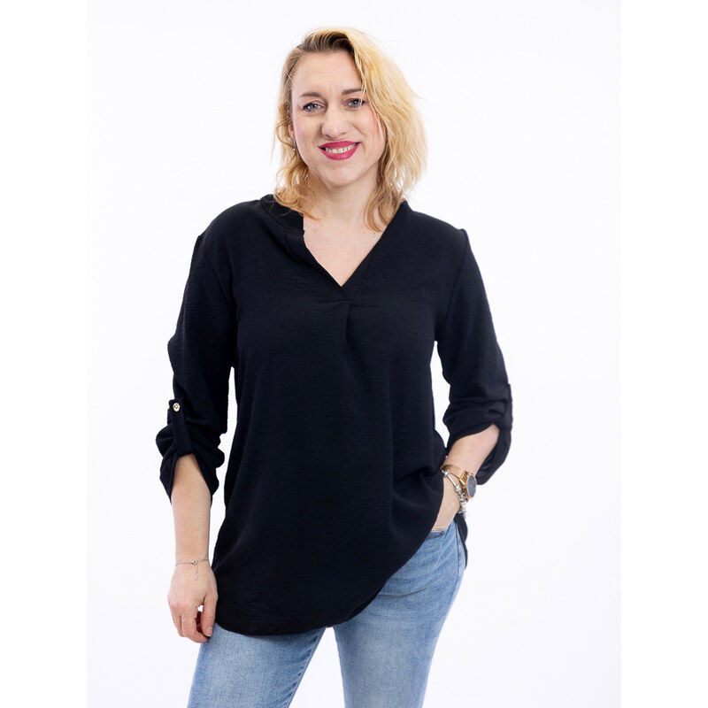 Italy fashion Košile EYVA Barva: Černá, Velikost: UNI: M-XL