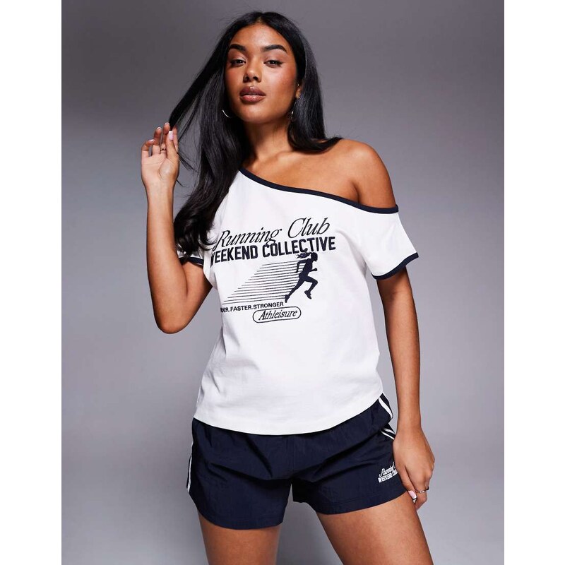 ASOS Weekend Collective Weekend Collective co-ord off shoulder t-shirt 106102039