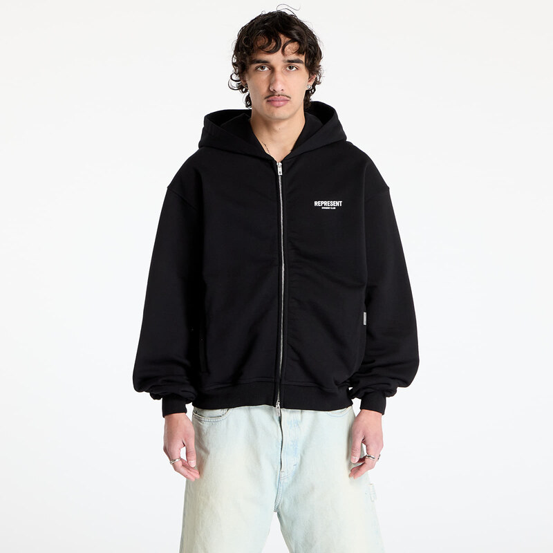 Mikina REPRESENT Represent Owners Club Zip Hoodie Black XL