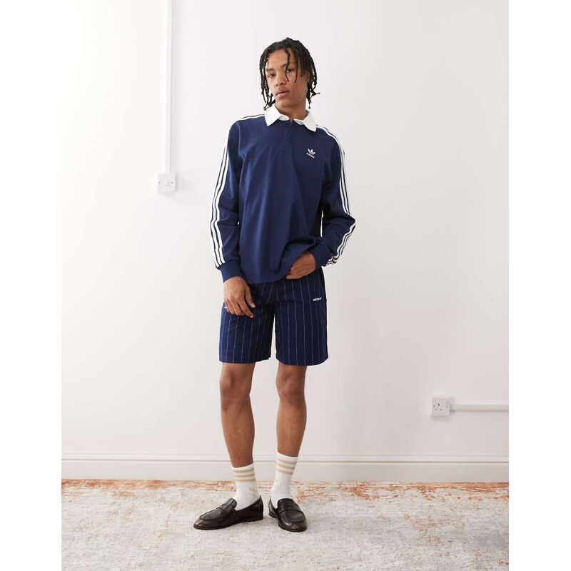 adidas Originals shorts in navy pinstripe 106058215
