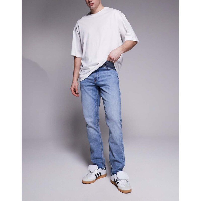 ASOS DESIGN slim fit jeans in light wash blue