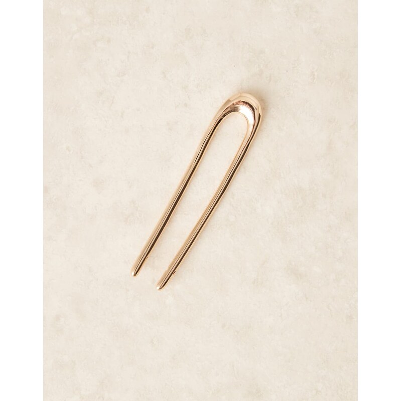 ASOS DESIGN french hair pin in gold tone 106063570