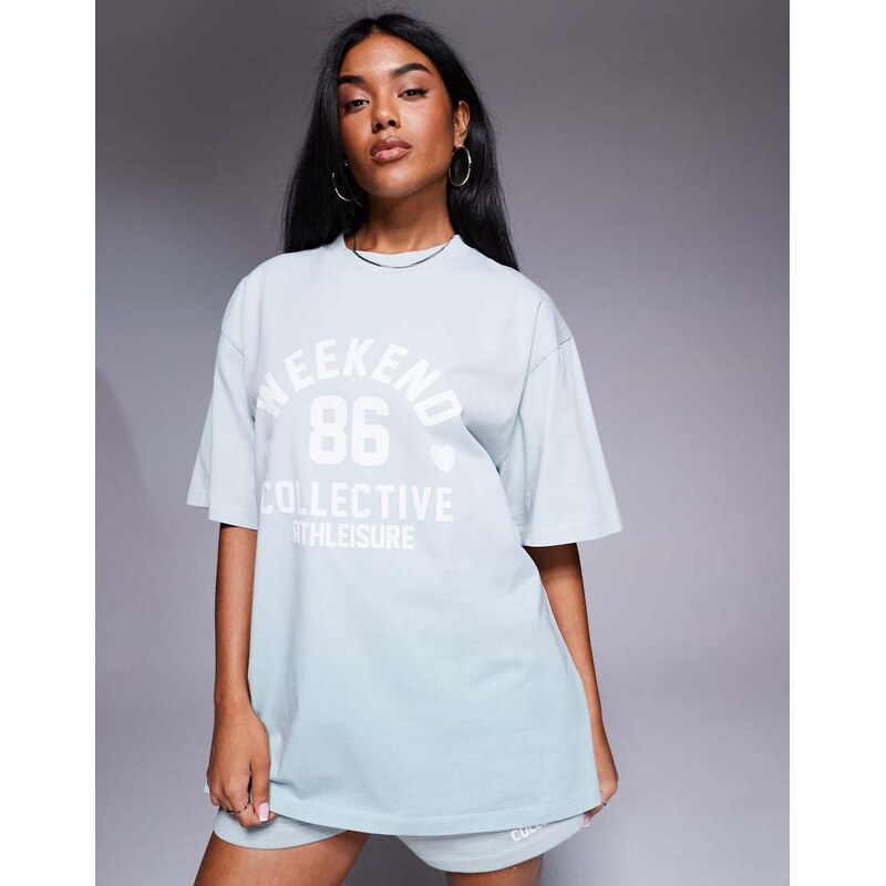 ASOS Weekend Collective Weekend Collective Co-ord t-shirt in ombre 113261618