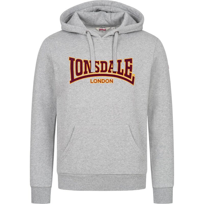LONSDALE Mikina Classic žlutá / šedá / černá