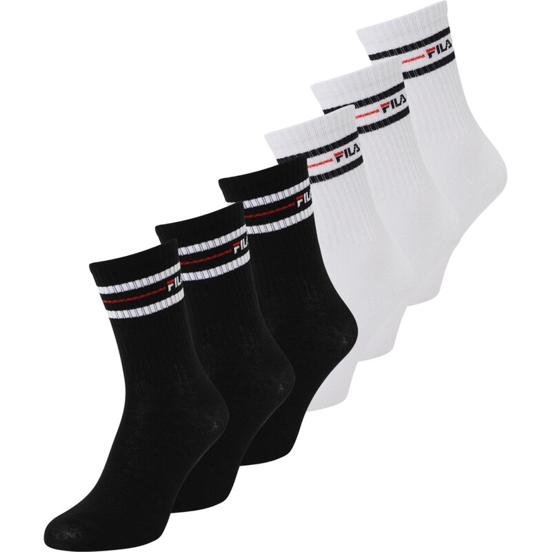 FILA Ponožky červená / černá / bílá 106059306