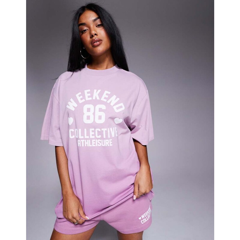 ASOS Weekend Collective Weekend Collective co-ord t-shirt in ombre 106512896