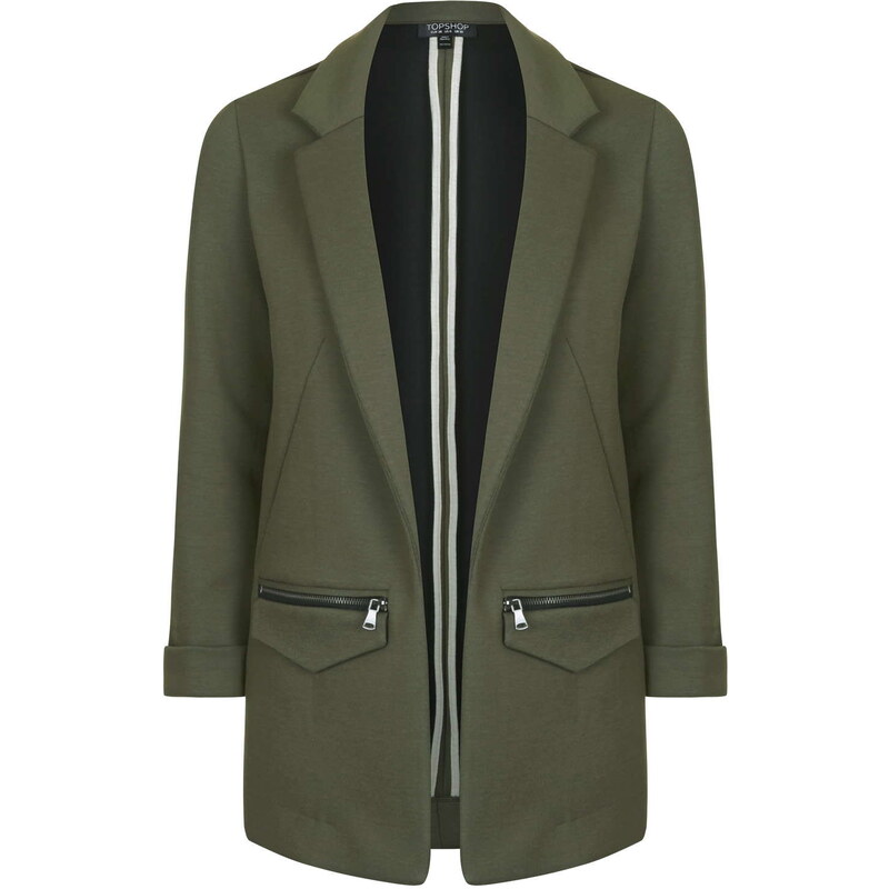 Topshop Jersey Boyfriend Jacket