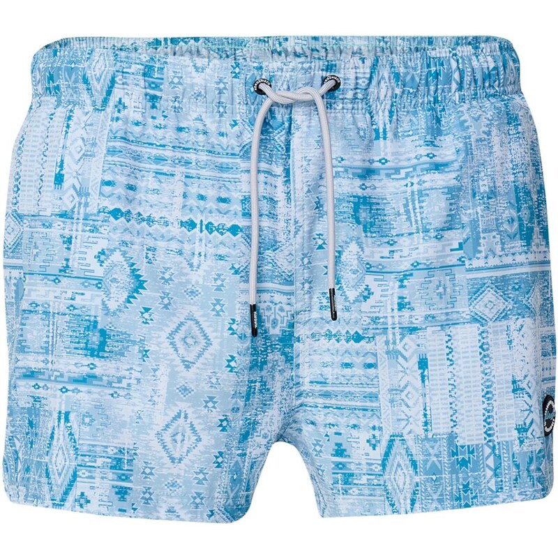 KOROSHI Plavecké šortky chladná modrá / světlemodrá / offwhite