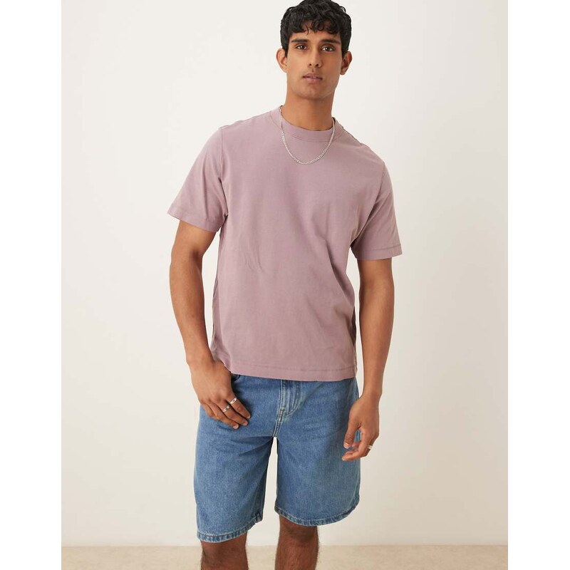 Abercrombie & Fitch vintage short sleeve t-shirt in berry-Red