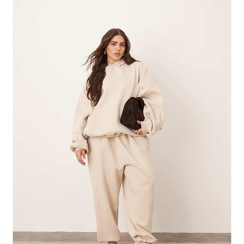ARRANGE Curve oversized premium heavy weight jogger with cuff in 115510083