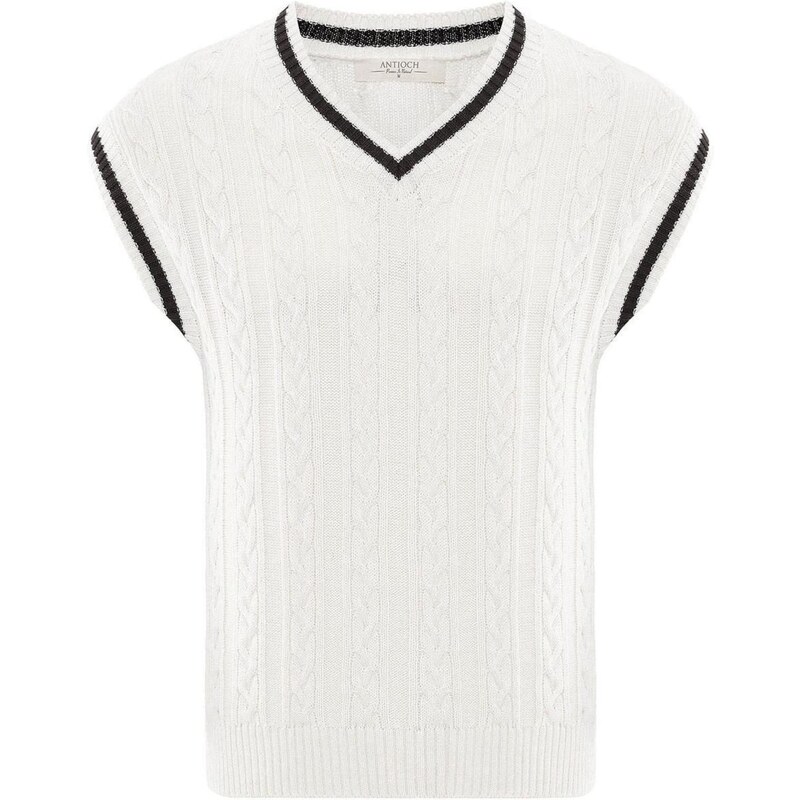 Antioch Svetr černá / offwhite