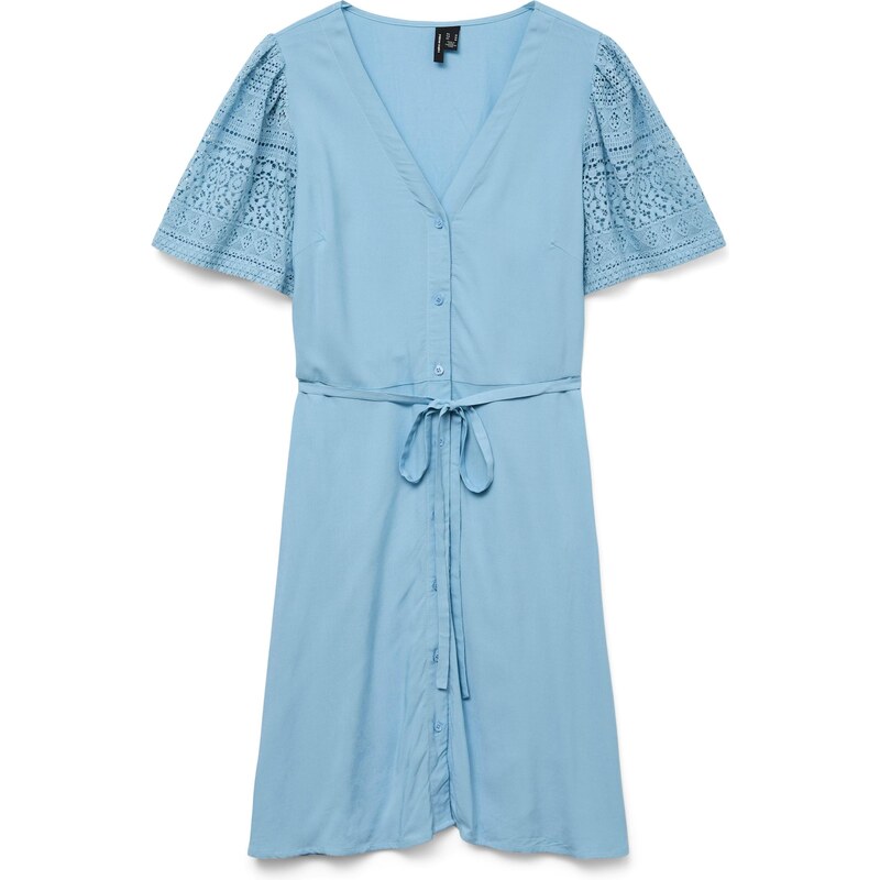 VERO MODA Košilové šaty VMGRACE tyrkysová