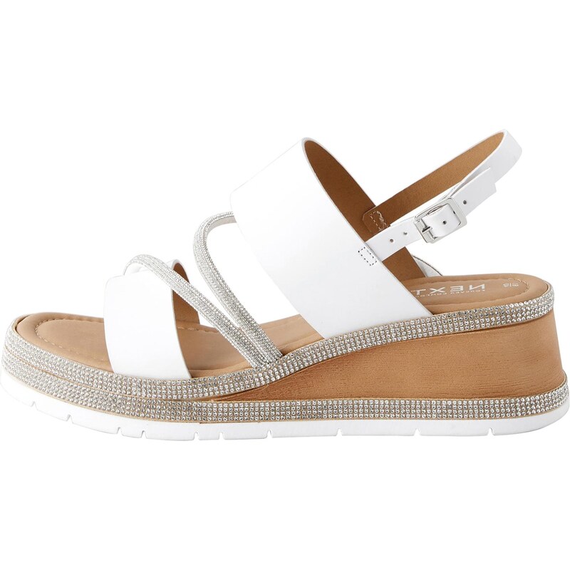 Next Páskové sandály Forever Comfort průhledná / bílá 108759962