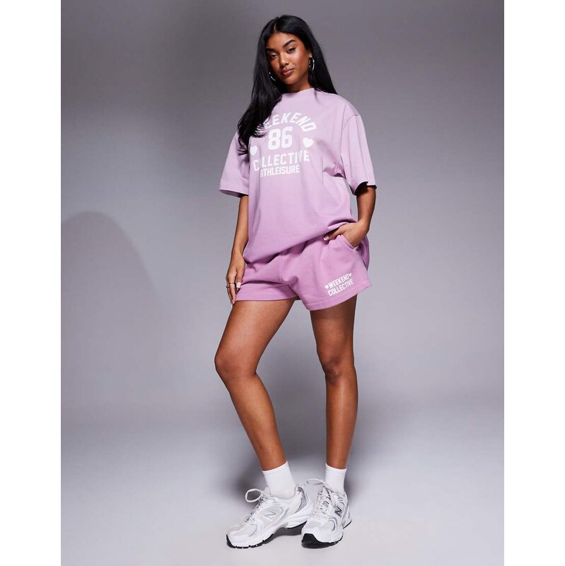 ASOS Weekend Collective Weekend Collective co-ord short in ombre heart 106097686