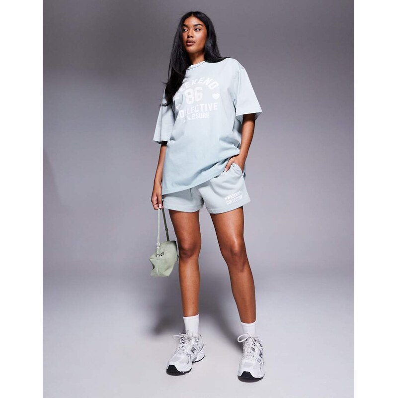 ASOS Weekend Collective Weekend Collective Co-ord short in ombre heart 109605697