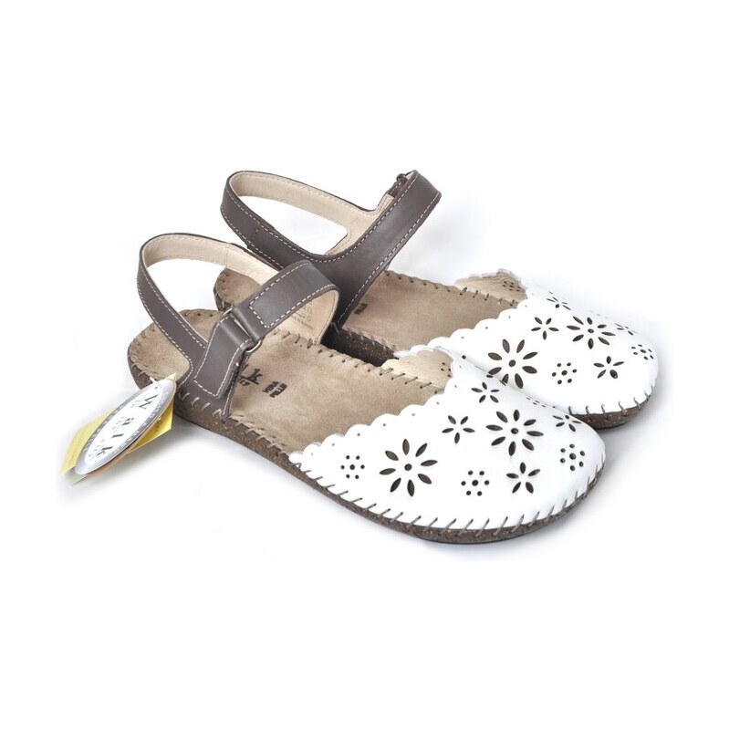 Pohodlné a stylové letní sandály Walk in the city 7261 50411 bílá 106097789