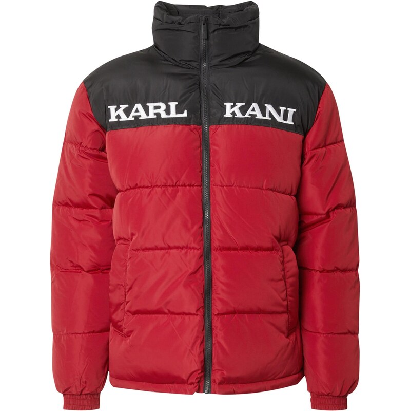 Karl Kani Zimní bunda Essential červená / černá / bílá