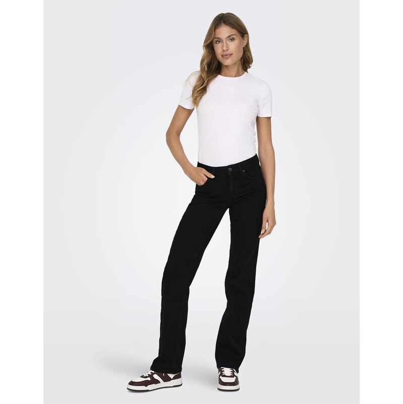ONLY Straight fit jeans in black