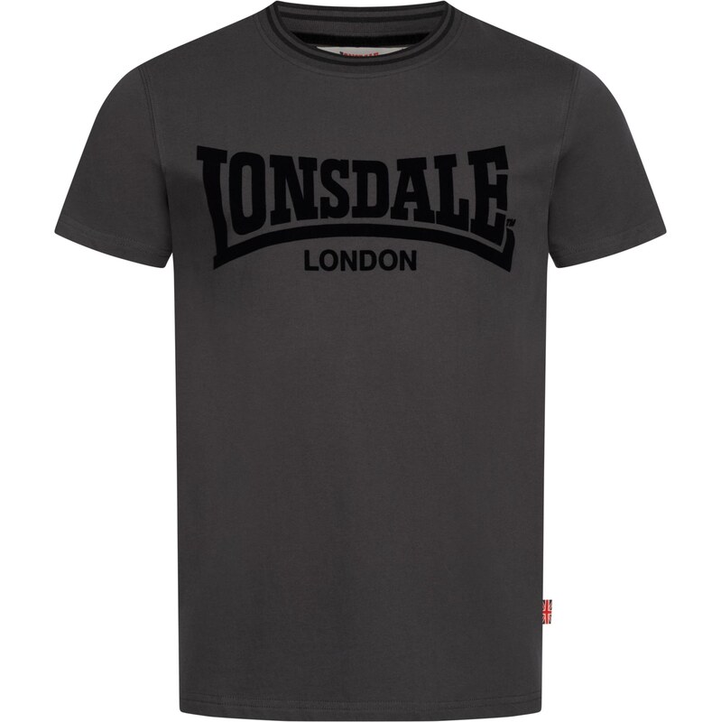 LONSDALE Tričko POTTERNEWTON antracitová / černá