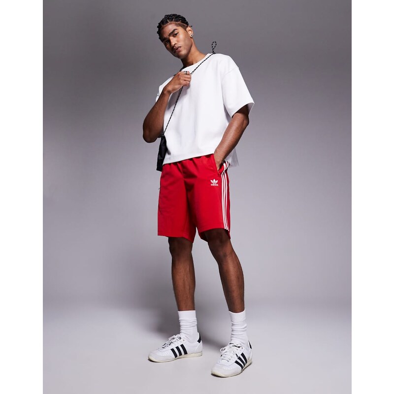 adidas Originals Firebird shorts in red