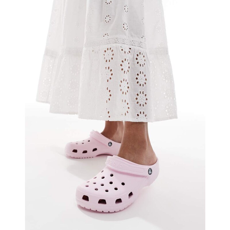 Crocs Classic Clogs in pink milk