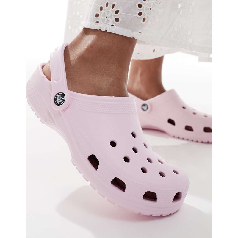 Crocs Classic Clogs in pink milk