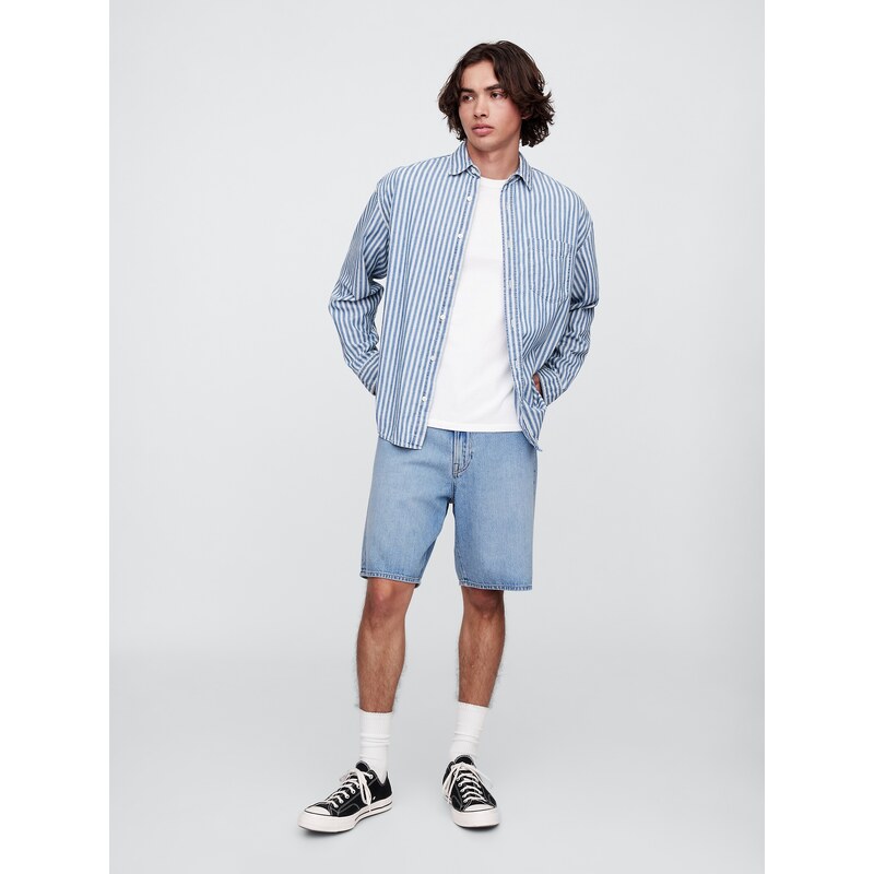 GAP Džínové kraťasy Loose SuperSoft - Pánské